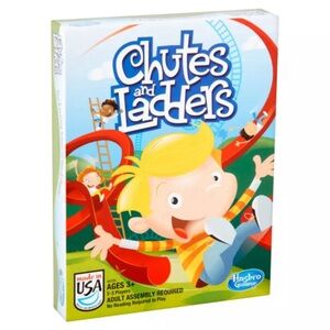 Chutes and Ladders Hasbro Board Game. New, Factory Sealed.